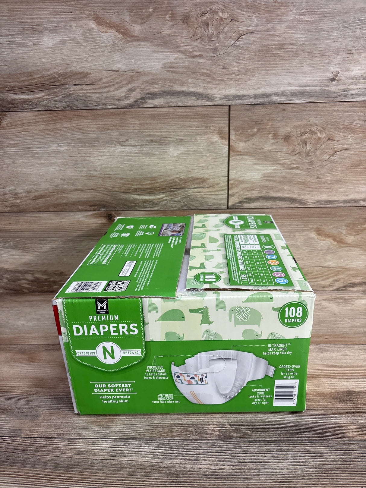 NEW Member's Mark Premium Diapers Size Newborn 108ct.