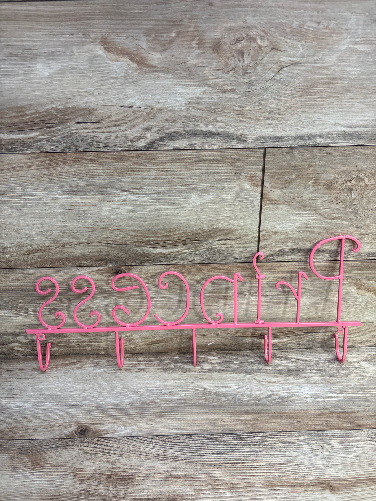 Princess Metal Wall Decor With Hooks