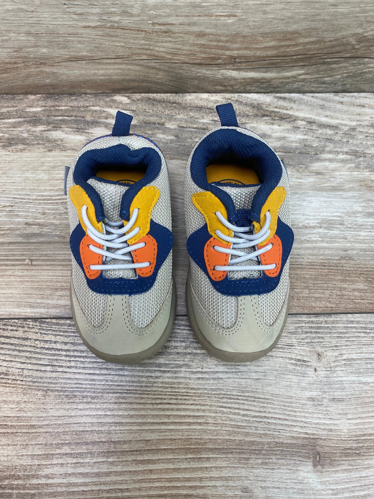 OshKosh B'Gosh Darcy Everplay Color Block Sneaker Beige Sz 5c - Me n Mommy To Be