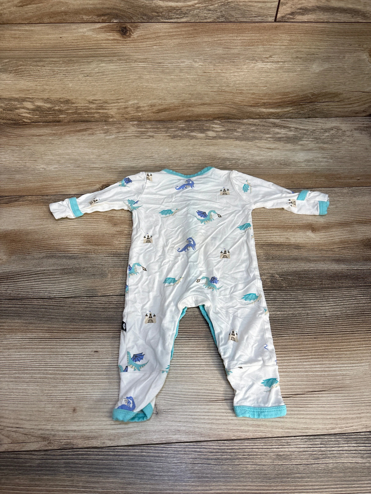 Kyte Baby Snap Romper in Dragon White sz Newborn