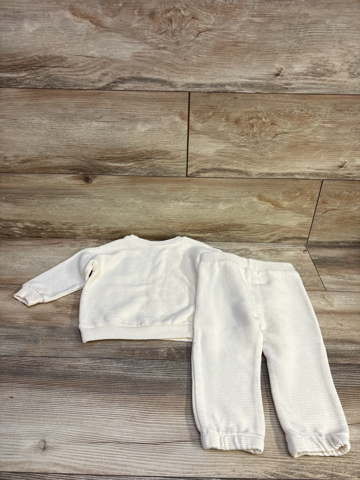 Disney Baby 2pc Winnie The Pooh Ribbed Sweatshirt & Joggers Set Ivory sz 18m