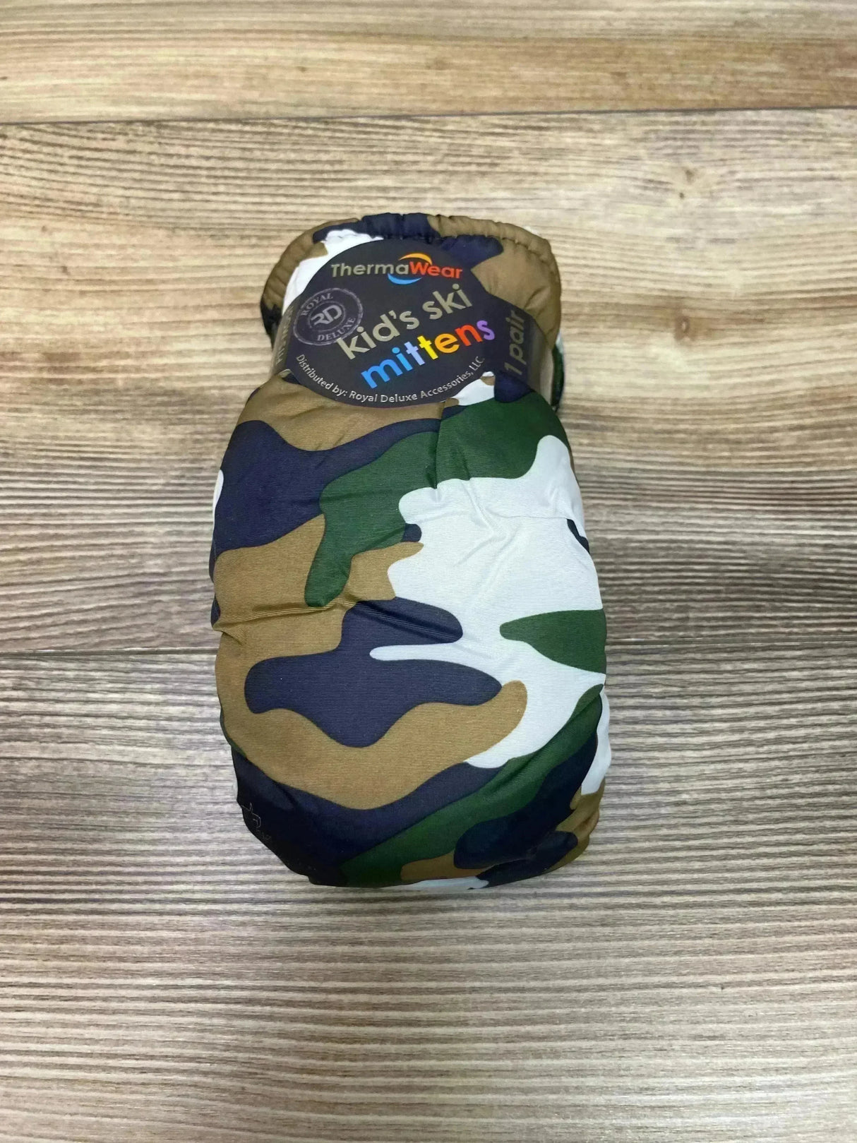 NEW ThermaWear Kid's Ski Green Camo Mittens OSFM (1-3Y) - Me n Mommy To Be
