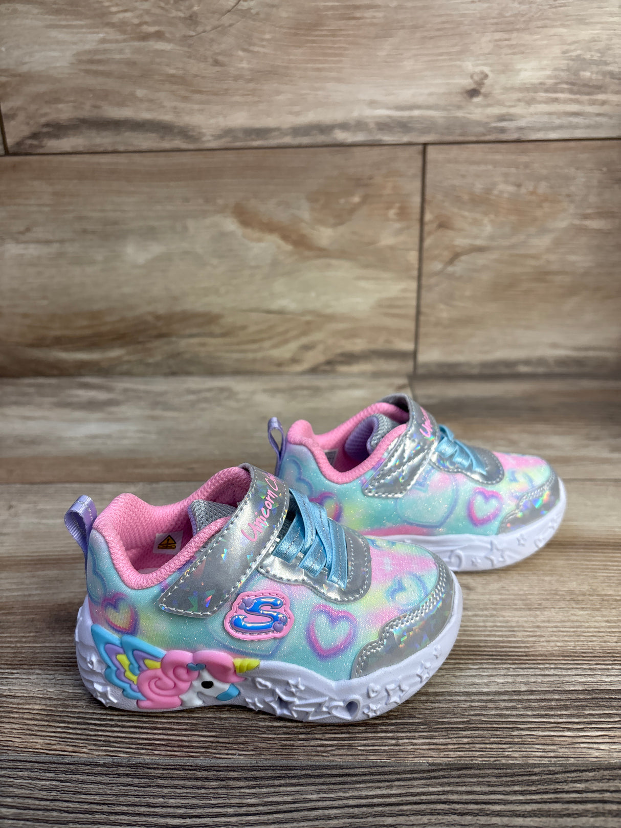 Sketchers Unicorn Charmer Light Up Sneakers Blue sz 5c