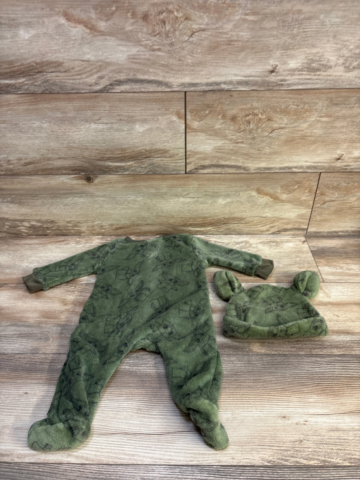 Star Wars 2pc Blanket Sleeper & Hat Set Green sz 3/6m