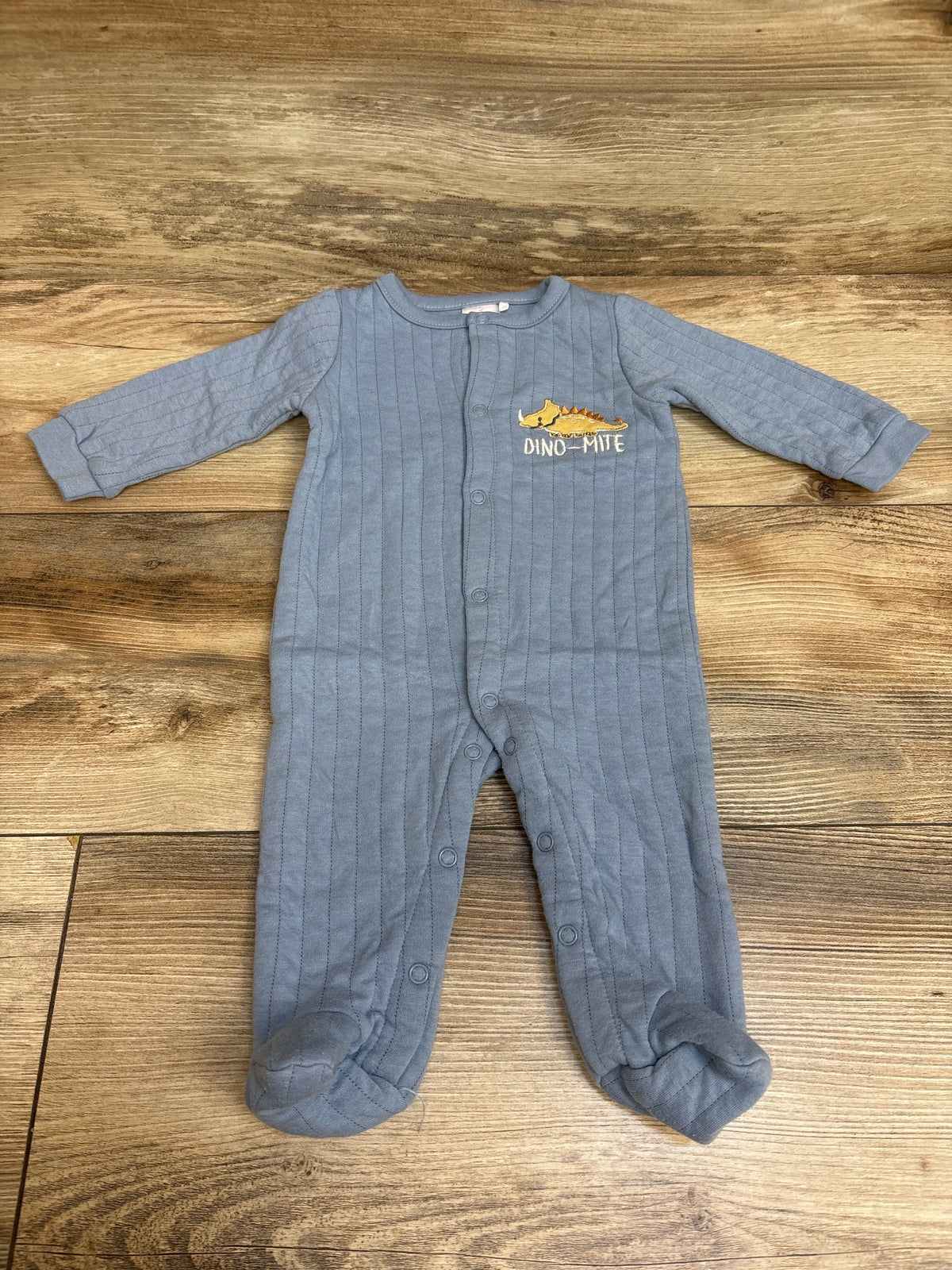 Chick Pea Quilted Snap Coverall Blue sz 0-3m