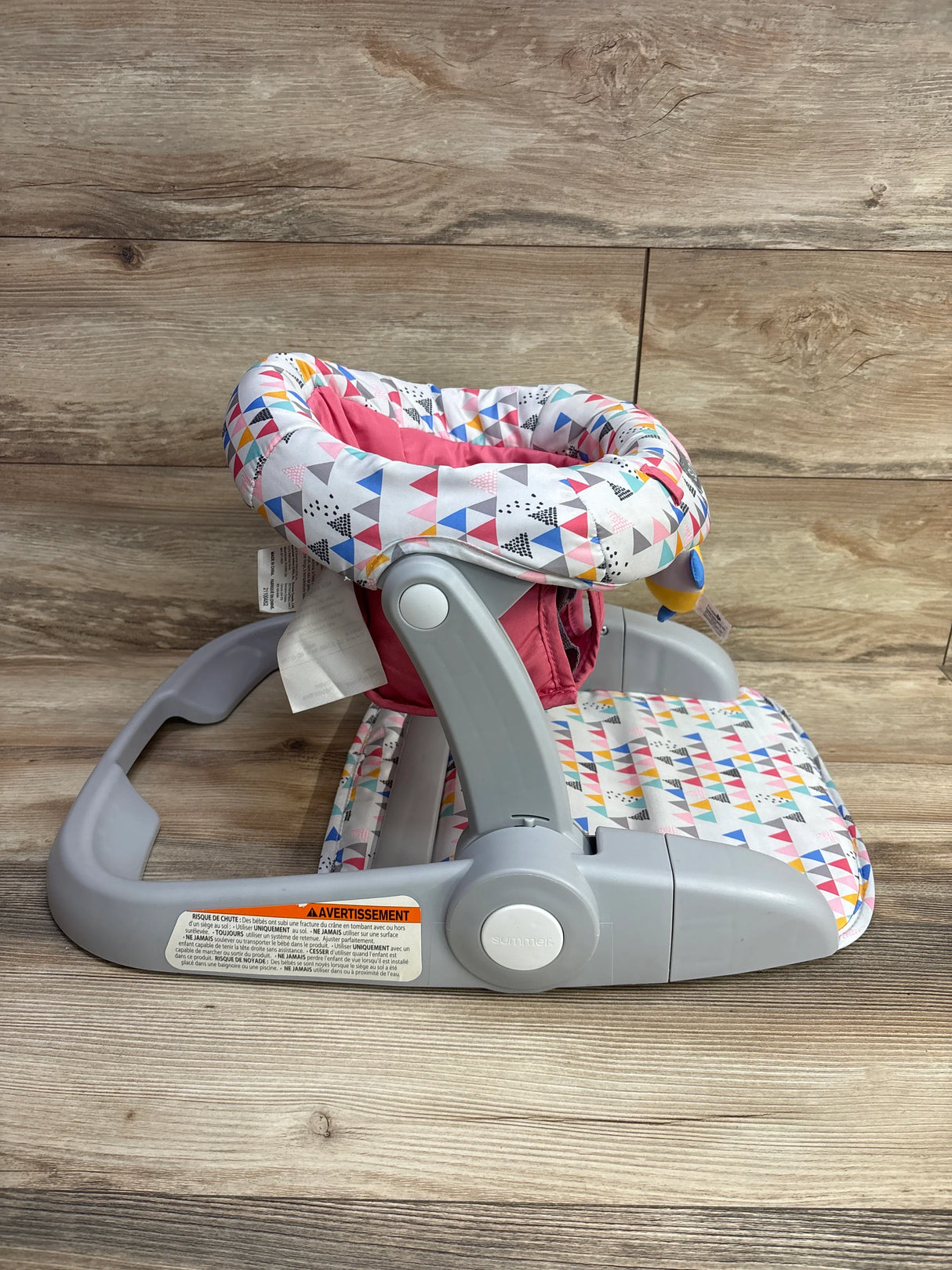 Summer Infant Learn-to-Sit 2-Position Floor Seat - Funfetti Pink
