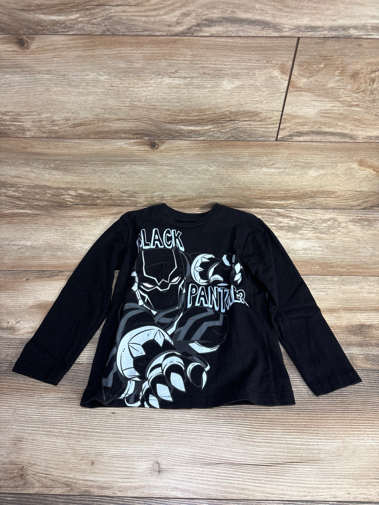 Marvel Black Panther Graphic Shirt Black sz 5T