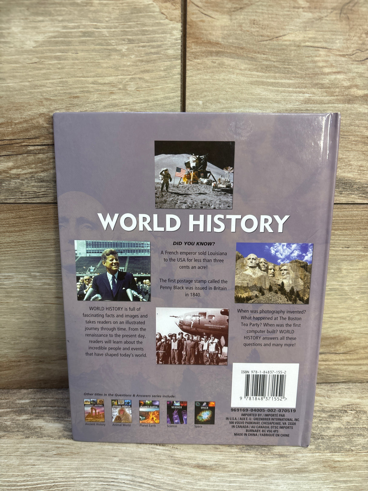 Questions & Answers: World History Hardcover Book - Me n Mommy To Be