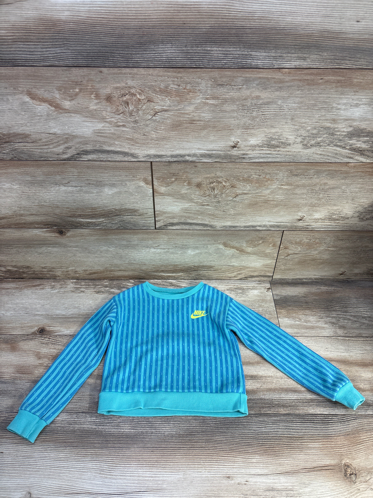 Nike Pullover Striped Sweatshirt Teal sz 4T