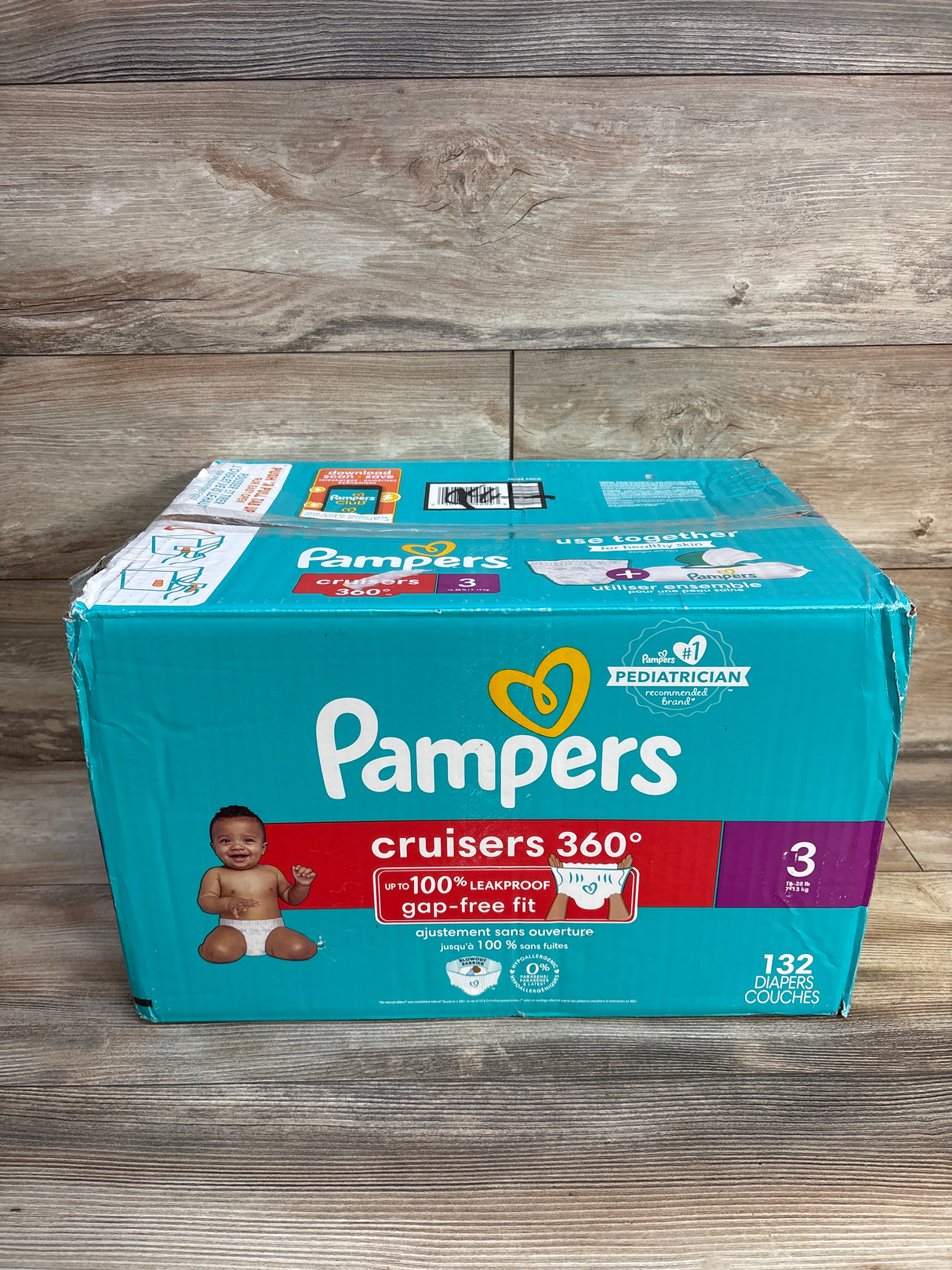 NEW Pampers Cruisers 360 Size 3 132ct.