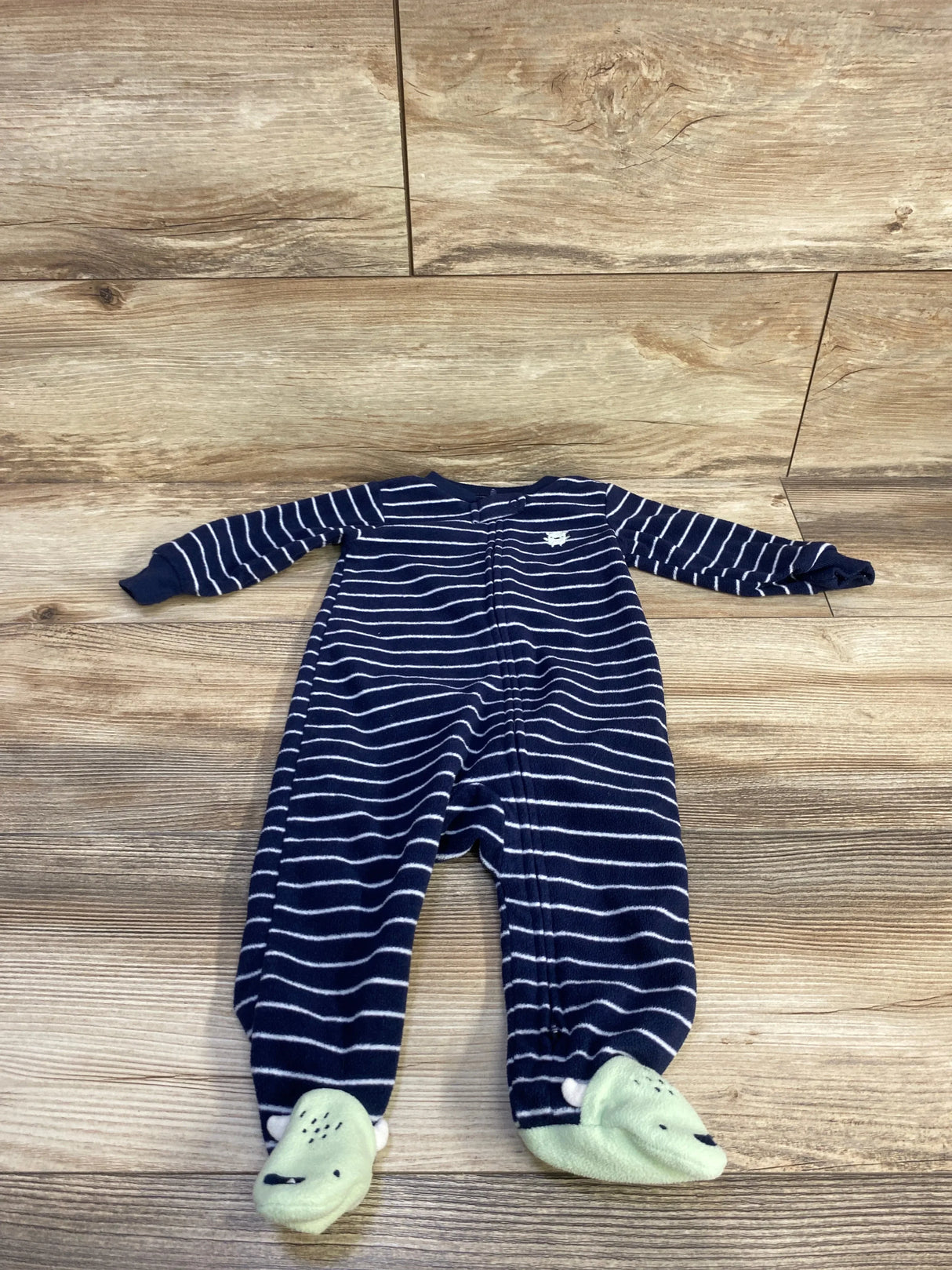 Carter's Striped Blanket Sleeper Navy sz 6m