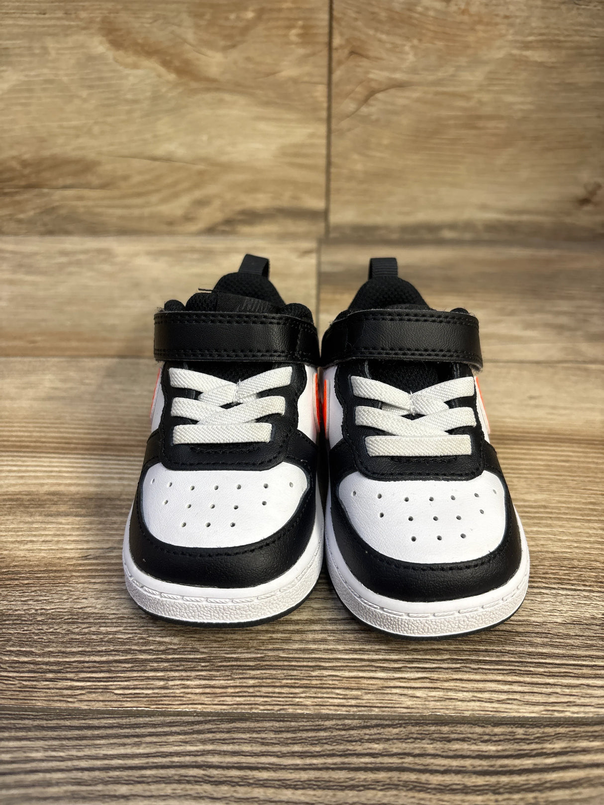 Nike Court Borough Low 2 TD 'White Black Orange' Sneakers sz 4c
