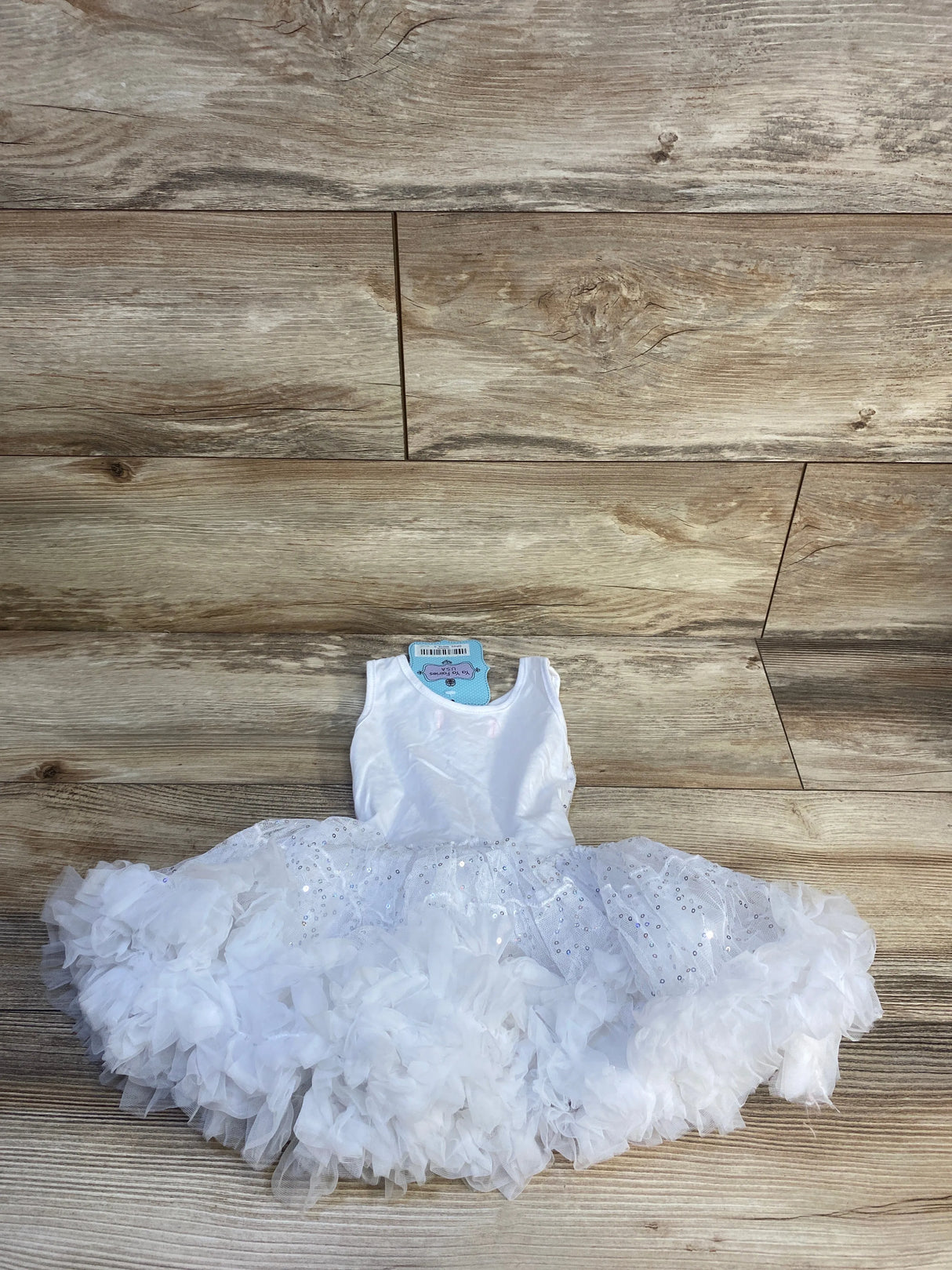 NEW Ya Ya Fairies Tulle Sequence Dress White sz 12m