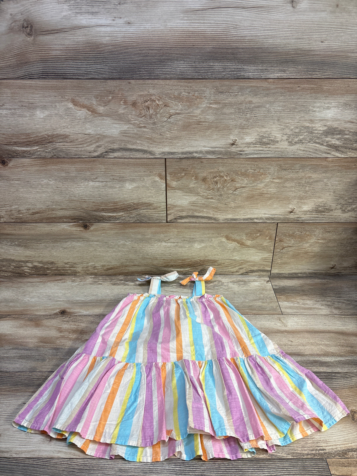 Cat & Jack Striped Tank Dress Beige sz 3T