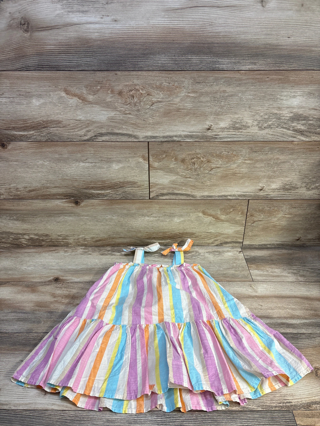 Cat & Jack Striped Tank Dress Beige sz 3T