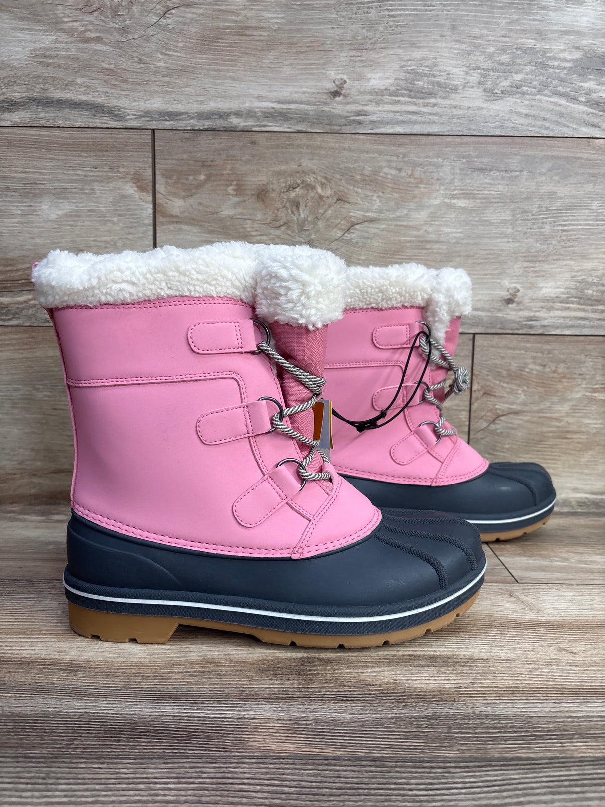 NEW Cat & Jack Kit Winter Boots Pink sz 6Y