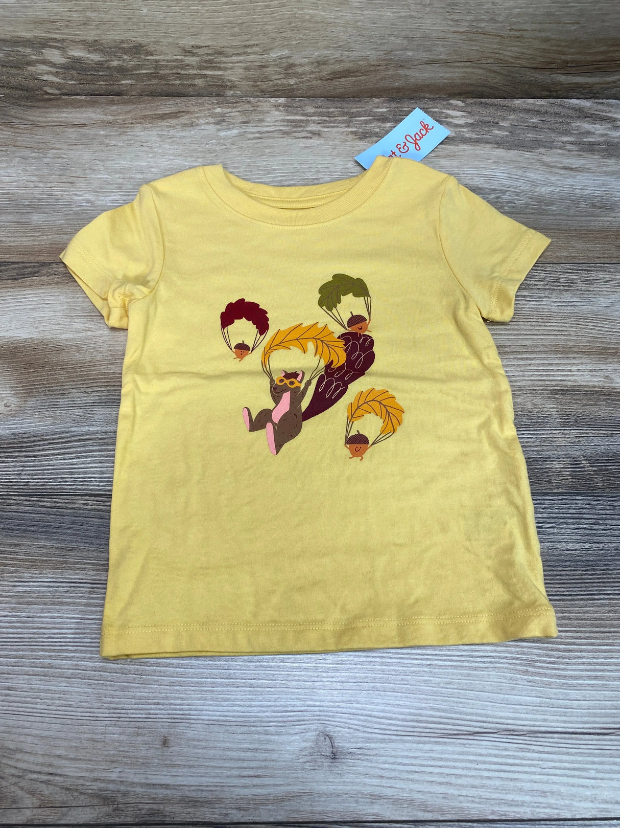 NEW Cat & Jack Squirrel Shirt Yellow sz 18m - Me n Mommy To Be