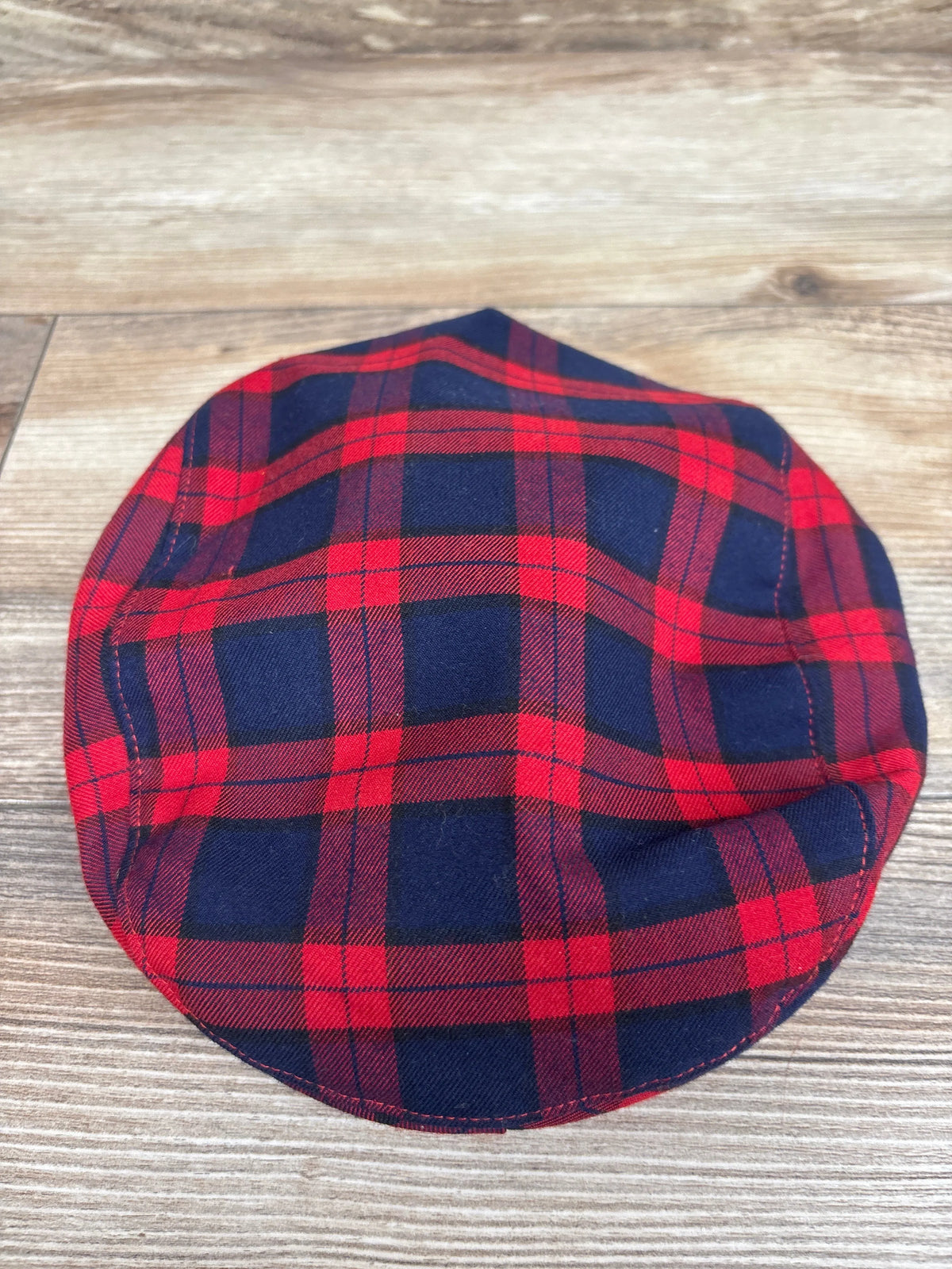 Janie & Jack Plaid Newsboy Cap Red sz 2-3T