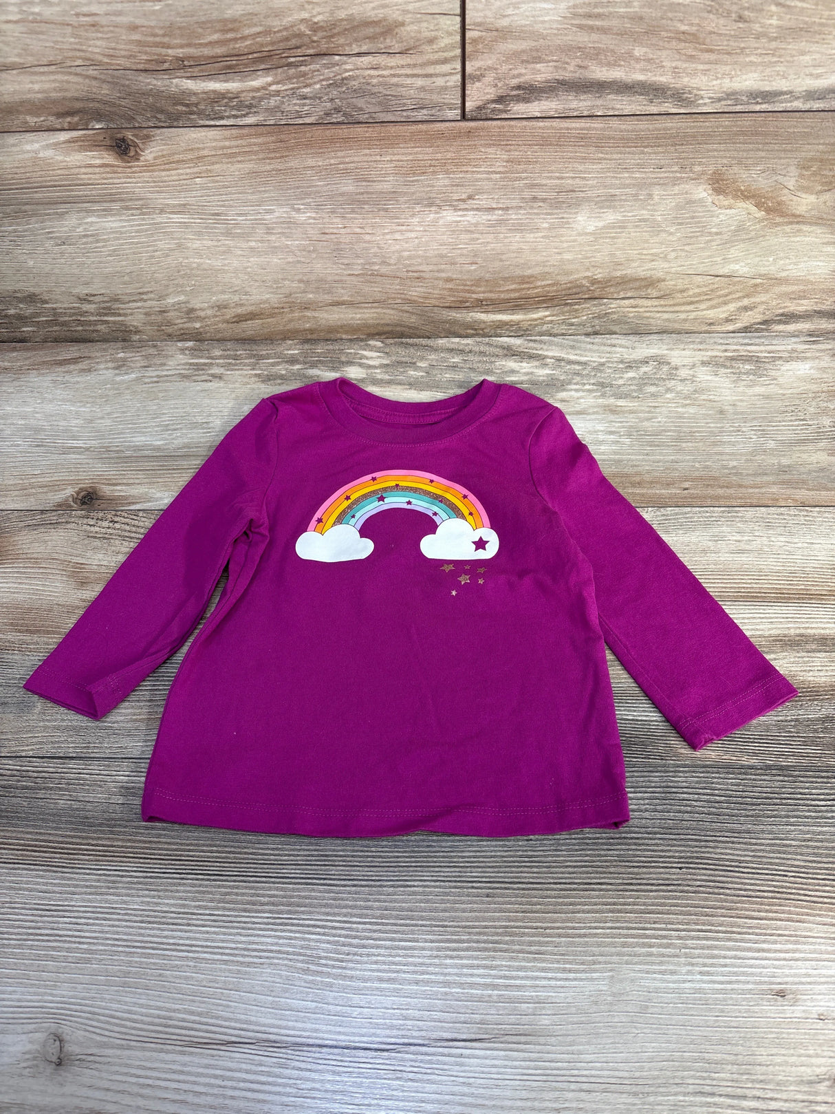 Cat & Jack Rainbow Shirt Pink sz 18m