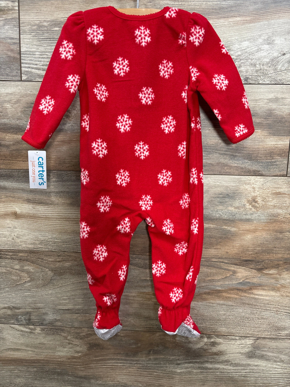 NEW Just One You Polka Dot Reindeer Blanket Sleeper Red sz 12m
