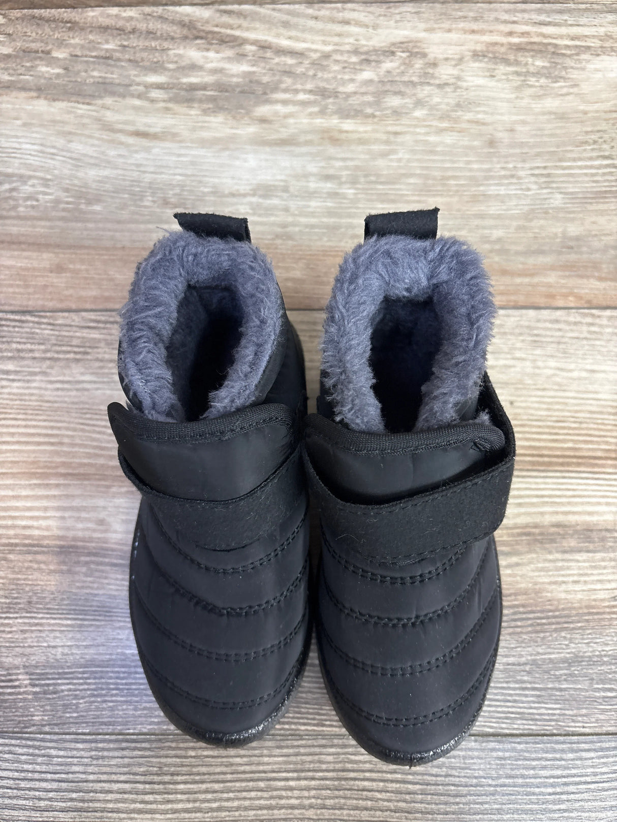 Faux Fur Lined Snow Boots Black sz 10c