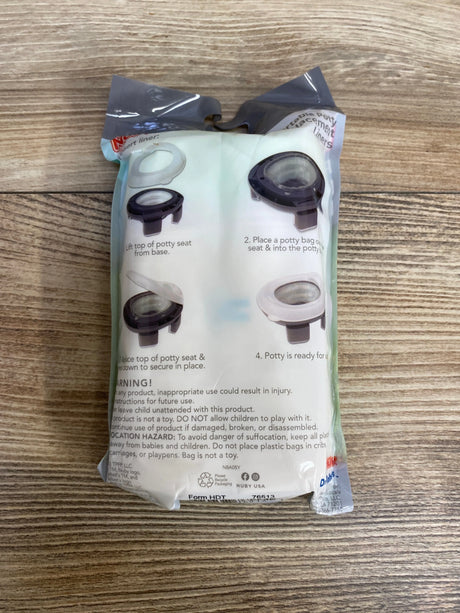NEW Nuby Portable Potty Replacement Liners 40ct - Me n Mommy To Be