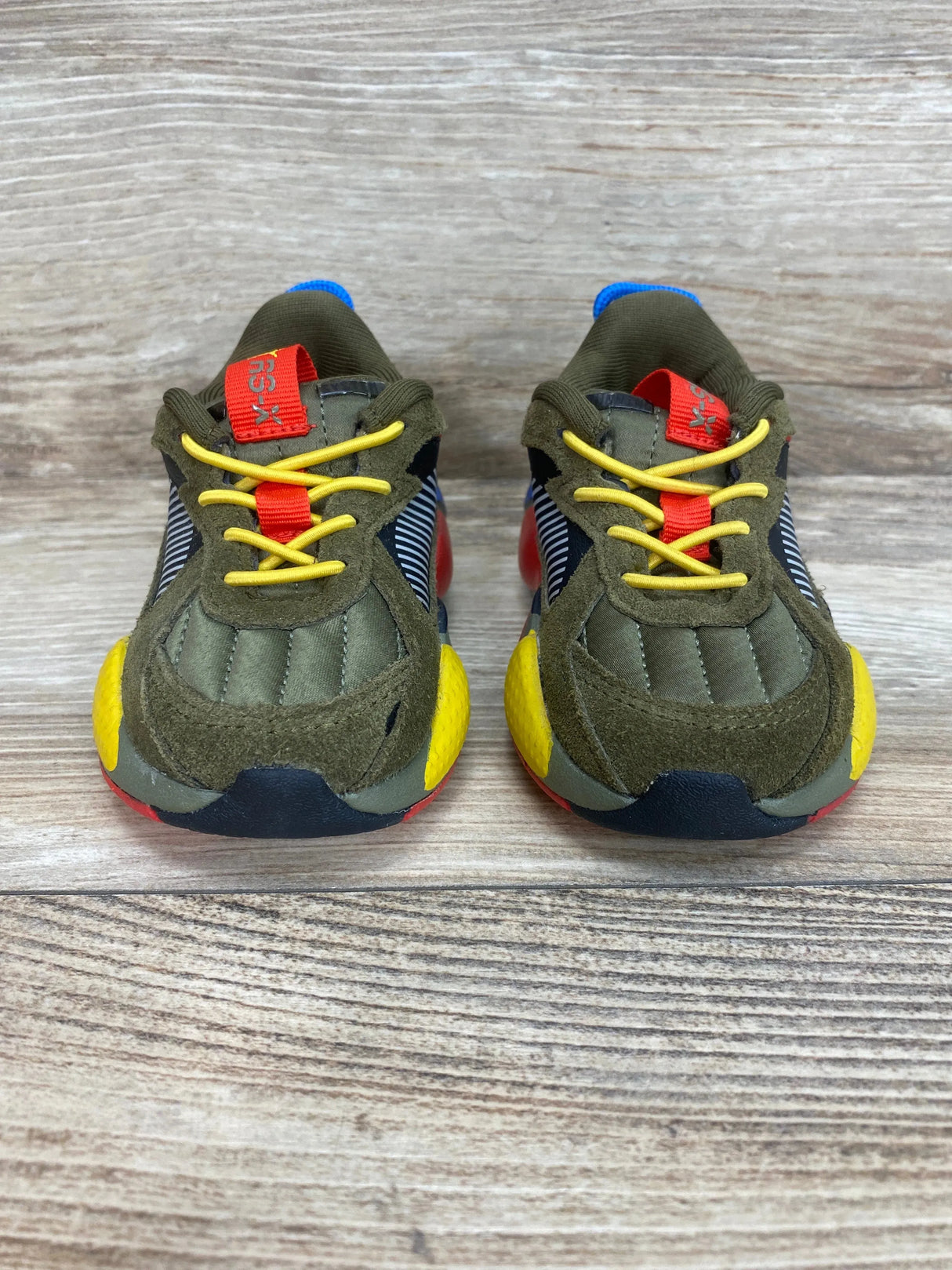 Puma RS-X Militia Sneakers in Olive Green sz 4c - Me n Mommy To Be