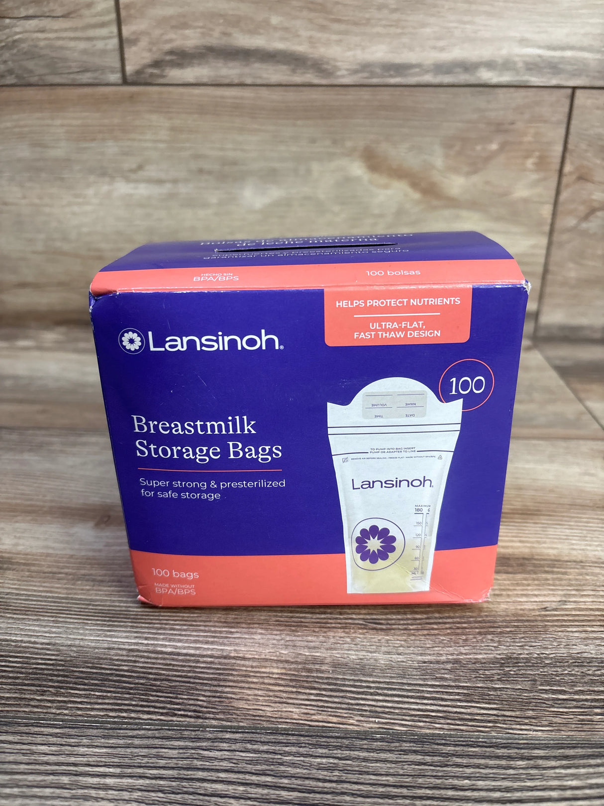 NEW Lansinoh 90ct+ Breastmilk Storage Bags, 6oz