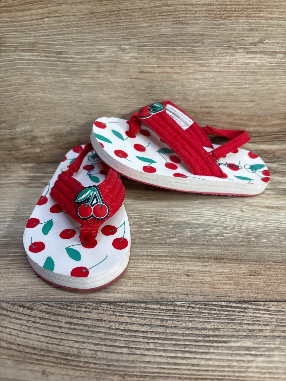 Cat & Jack Cherry Pepin Flip Flop Sandals sz 9/10c - Me n Mommy To Be