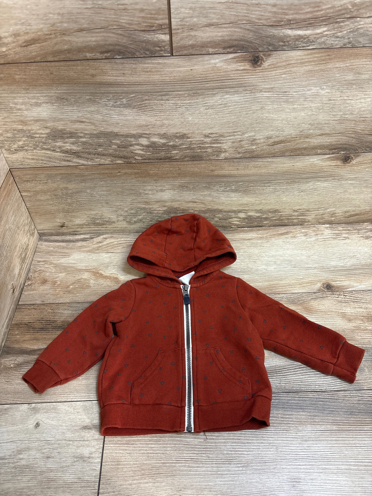 Carter's Full Zip Hoodie Rust sz 12m