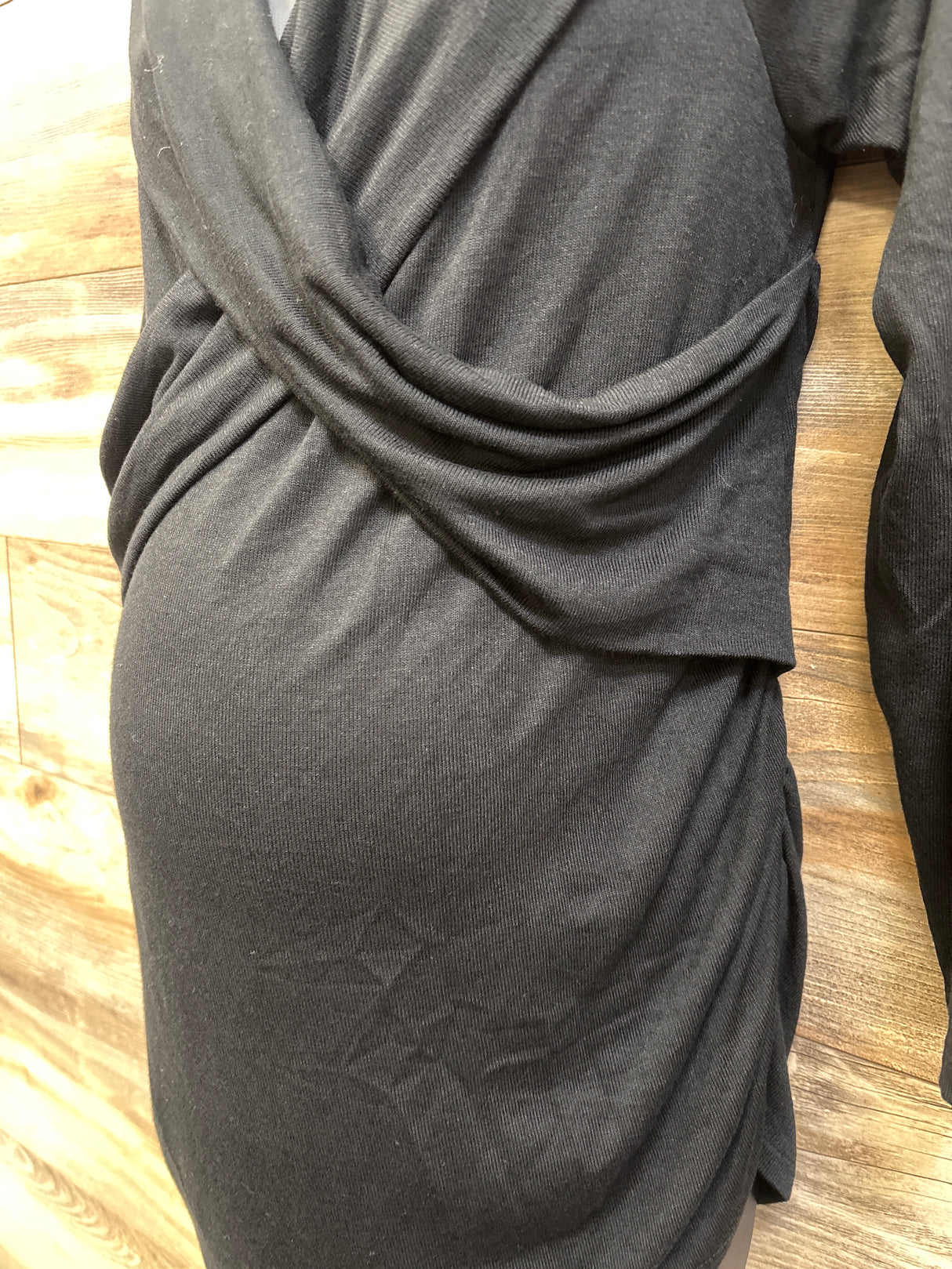 NEW Isabel Maternity Cross Front Top Black sz XXL