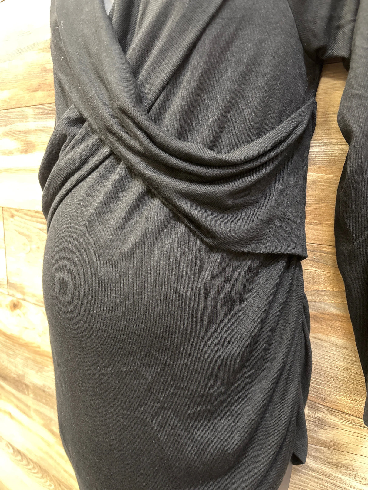 NEW Isabel Maternity Cross Front Top Black sz XXL