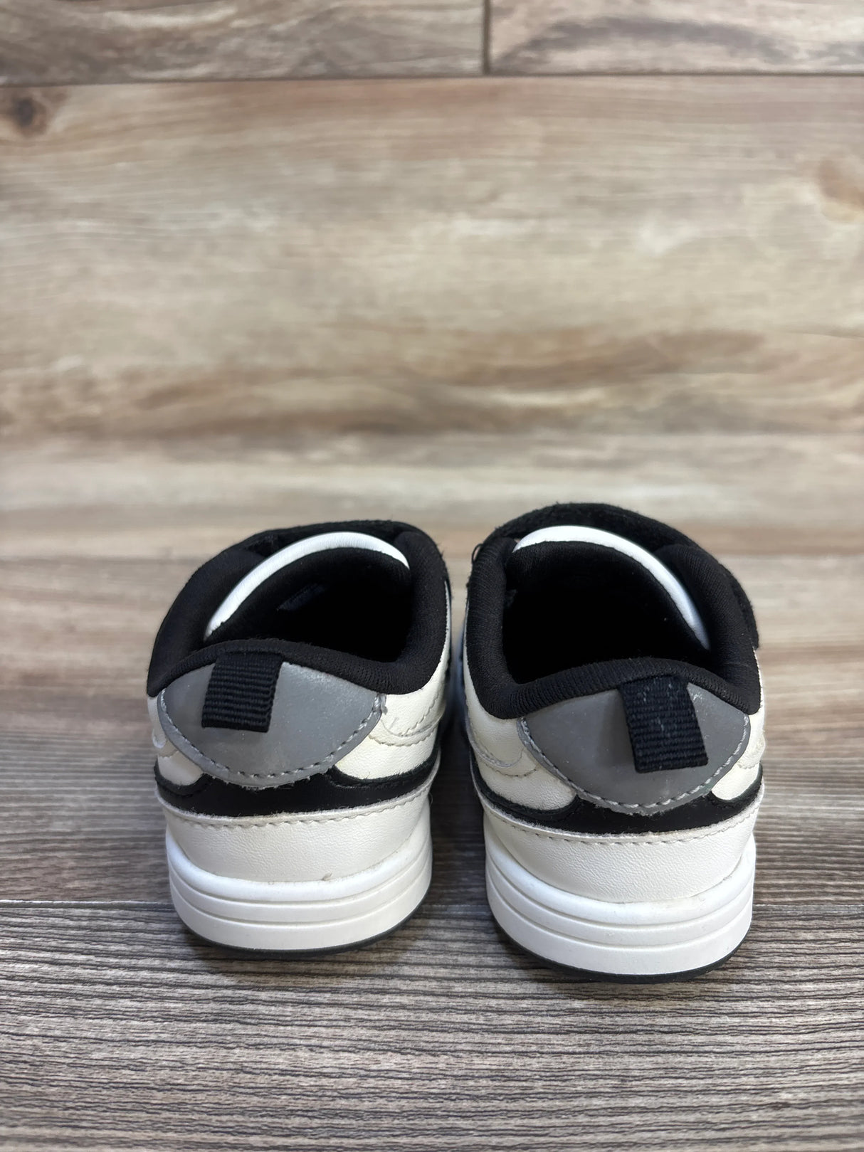 Wonder Nation Casual Double Strap Sneakers Black sz 4c