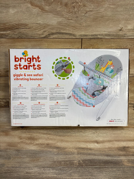 NEW Bright Starts Giggle & See Safari Vibrating Bouncer - Me n Mommy To Be