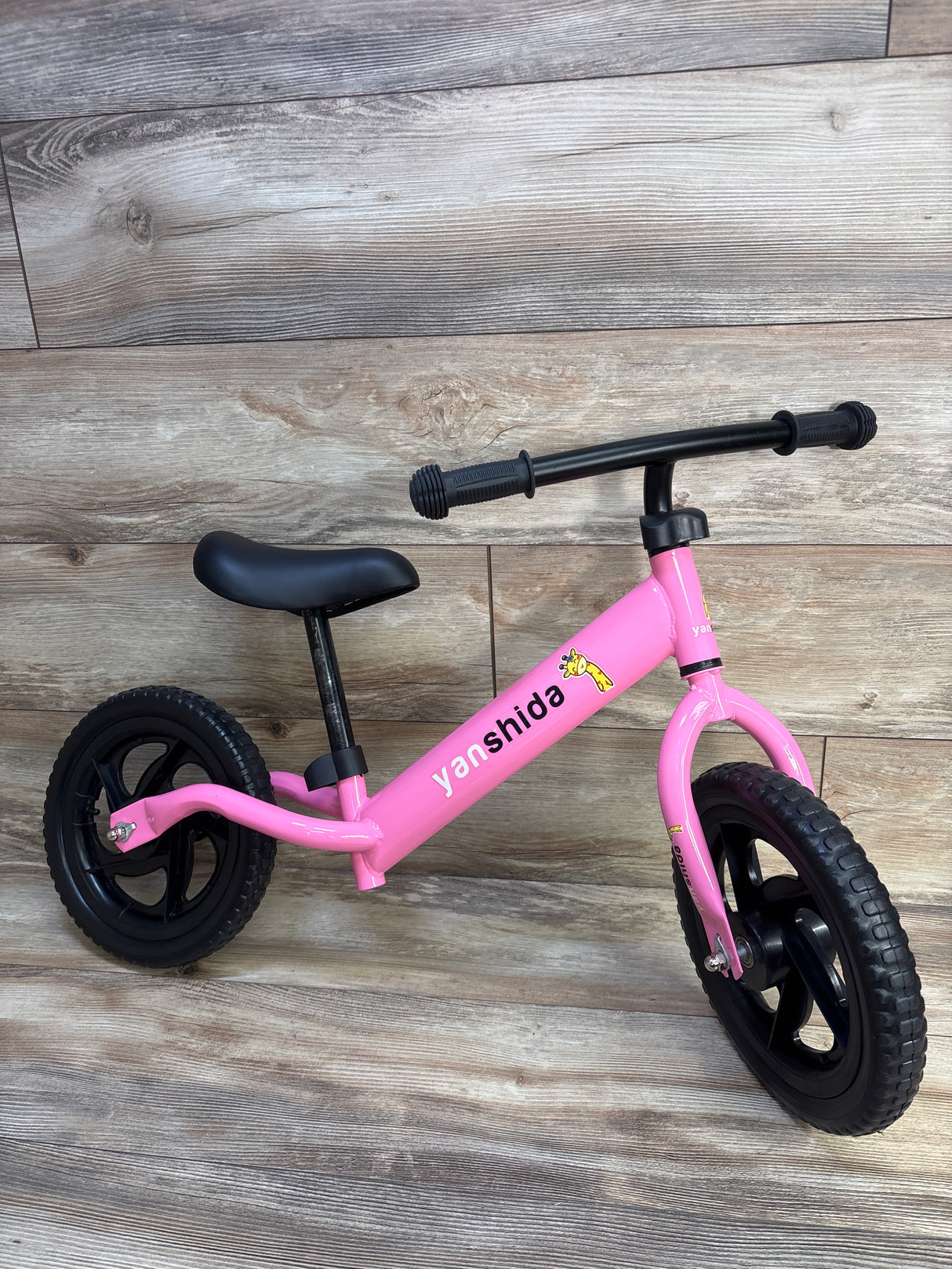 YanShida Toddler Balance Bike, Pink