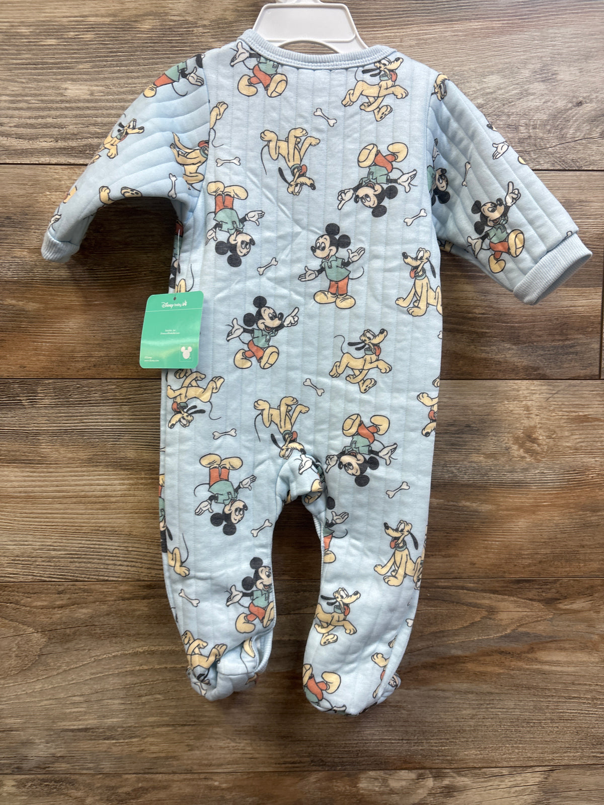 NEW Disney Baby Mickey Mouse Snap Sleeper Blue sz 6/9m