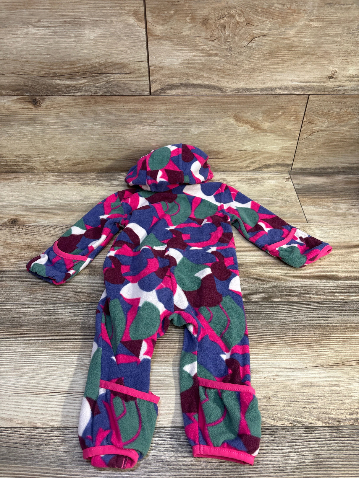 The North Face Glacier One-Piece Coverall Abstract Pink sz 3-6m