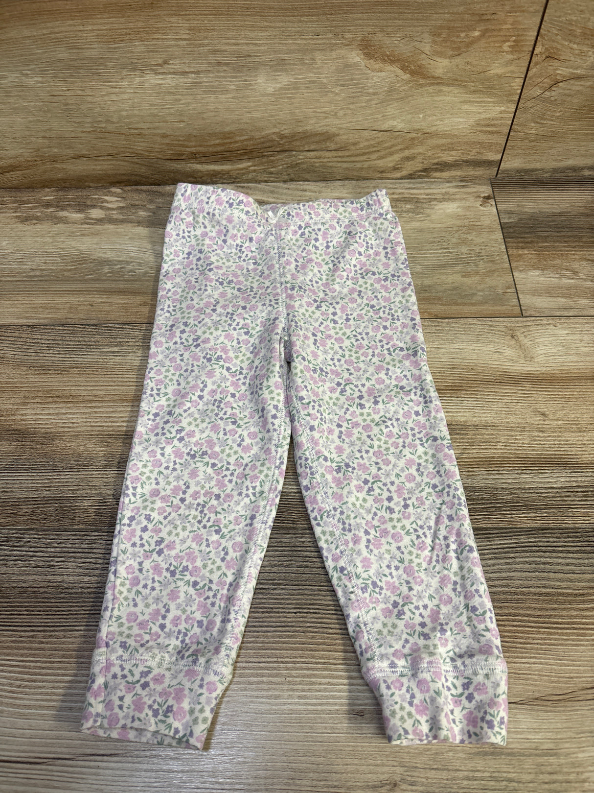 Carter's Floral Leggings White sz 24m