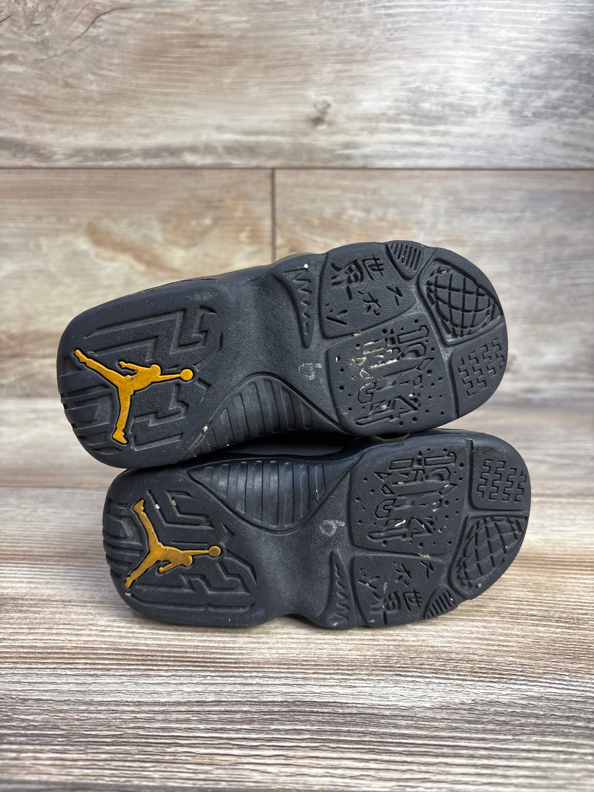 Air Jordan 9 Retro TD 'Dark Charcoal University Gold' Sneakers sz 7c