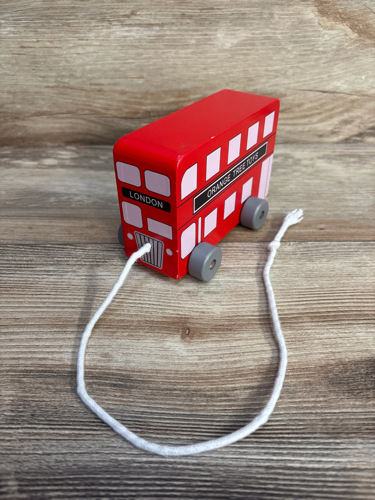 Orange Tree Toys London Bus Pull Along Toy - Me n Mommy To Be