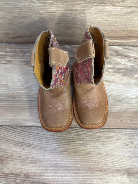 Roper Kids Pink Looking Glass Cowgirl Boots sz 4c - Me n Mommy To Be