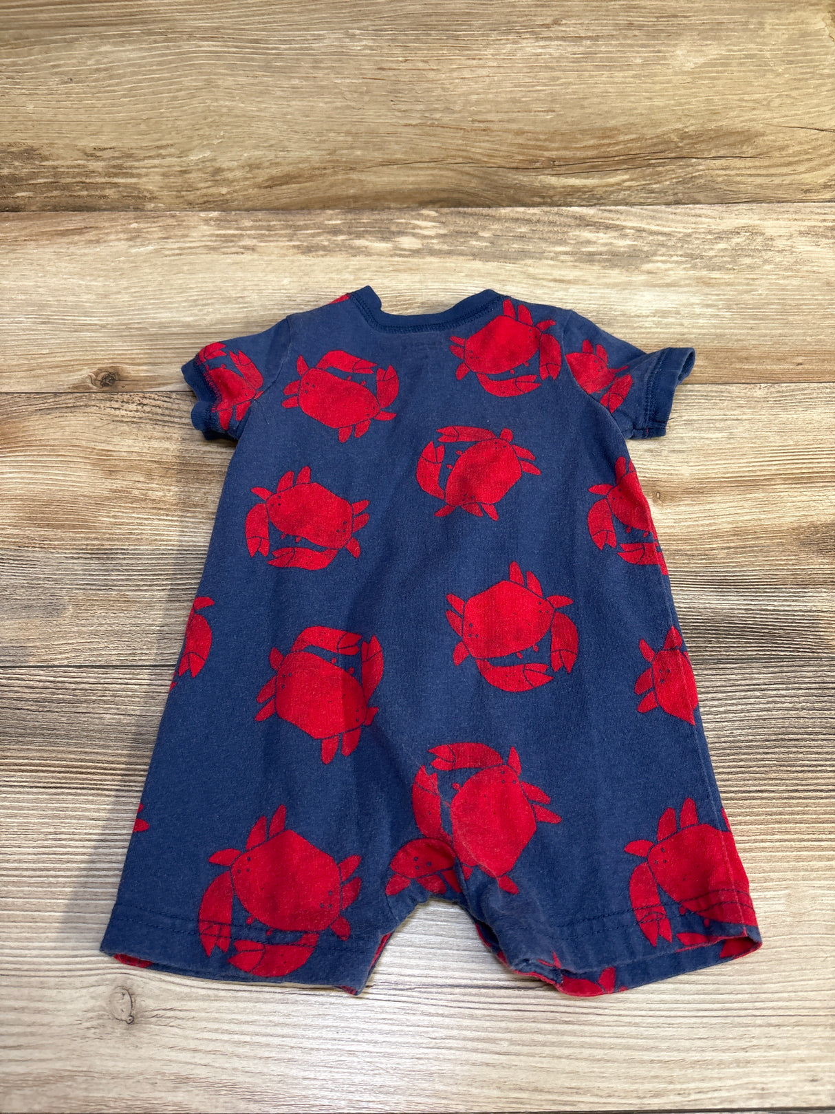 Just One You Henley Shortie Romper Navy sz 6m
