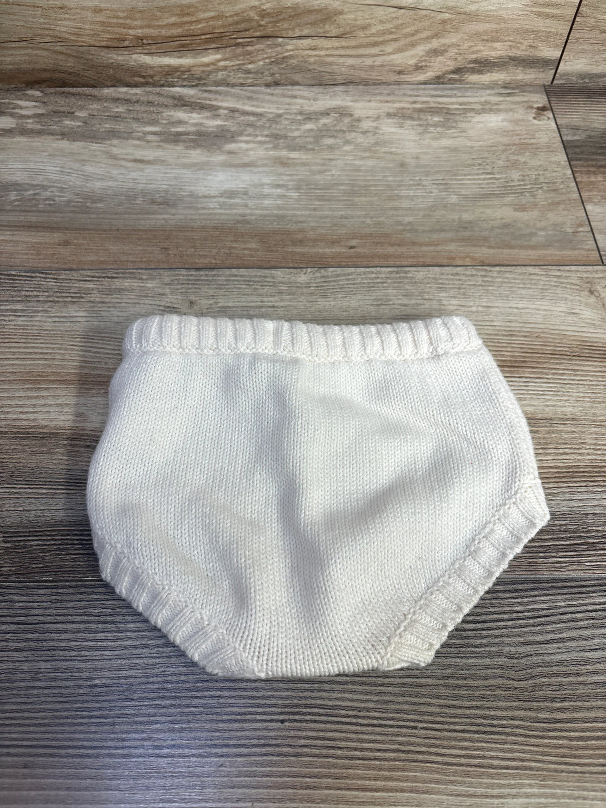 Little Navy Organic Knit Bloomers Cream sz 0-3m