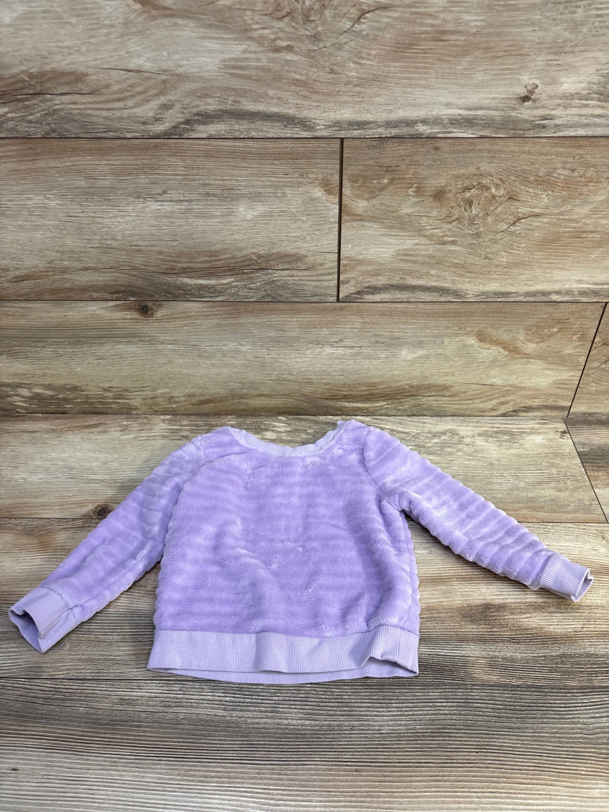 Cat & Jack Plush Sweatshirt Purple sz 18m