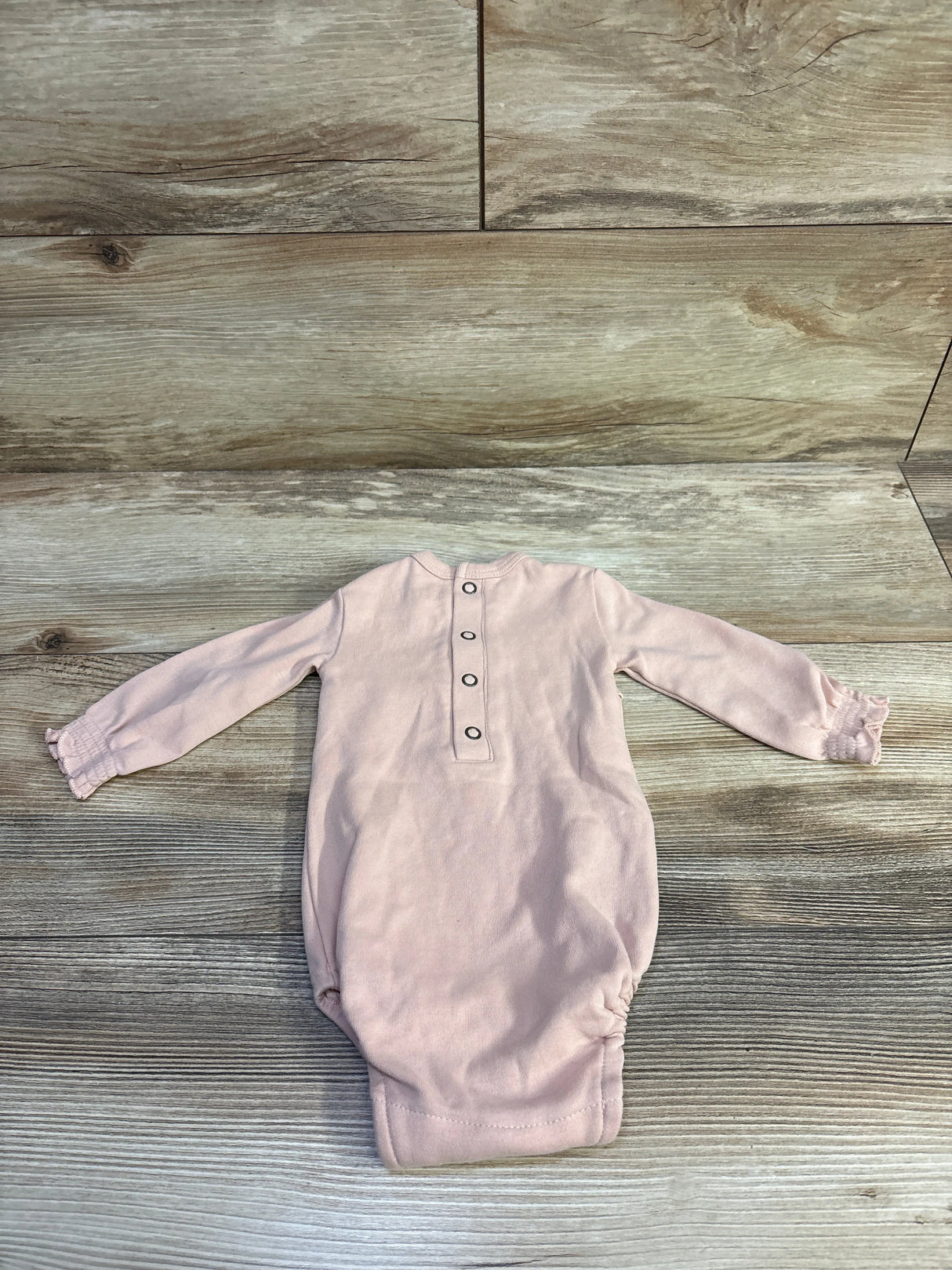 L'oved Baby Smocked Long Sleeve Bodysuit Pink sz 3-6m
