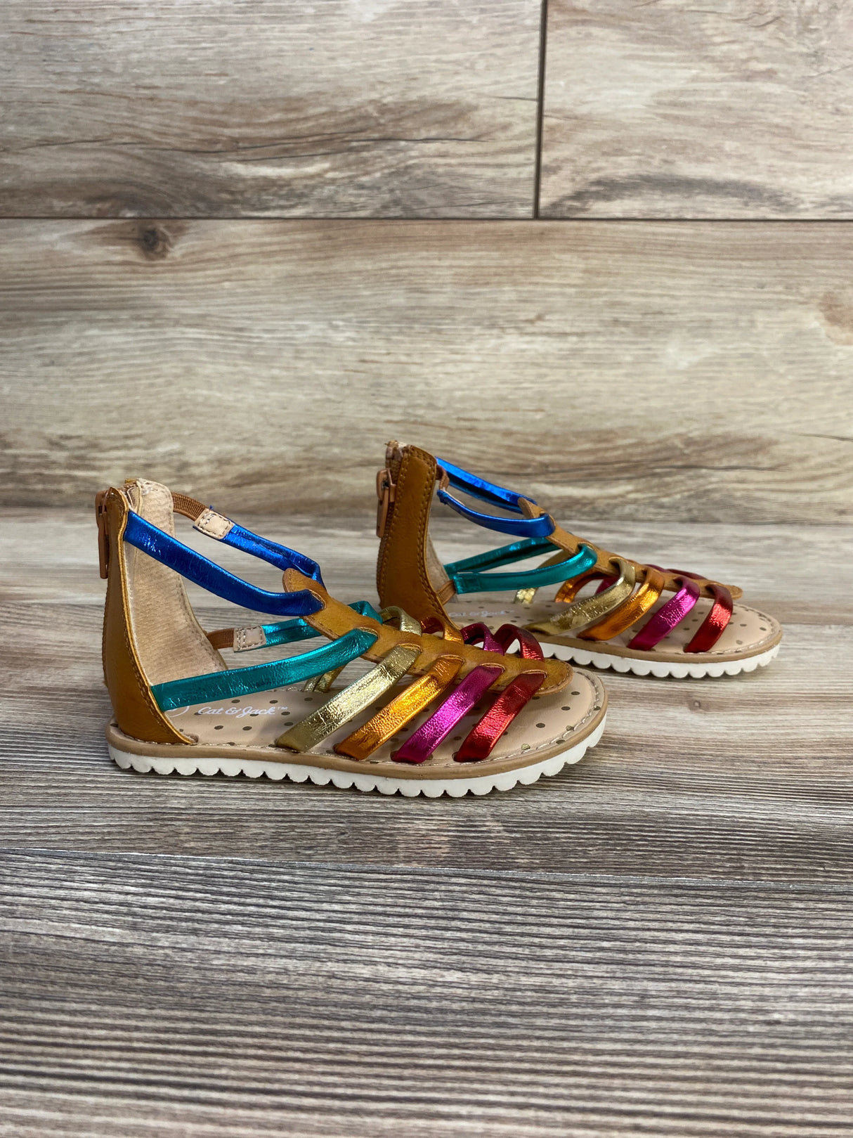 Cat & Jack Shanel Gladiator Sandals sz 8c - Me n Mommy To Be