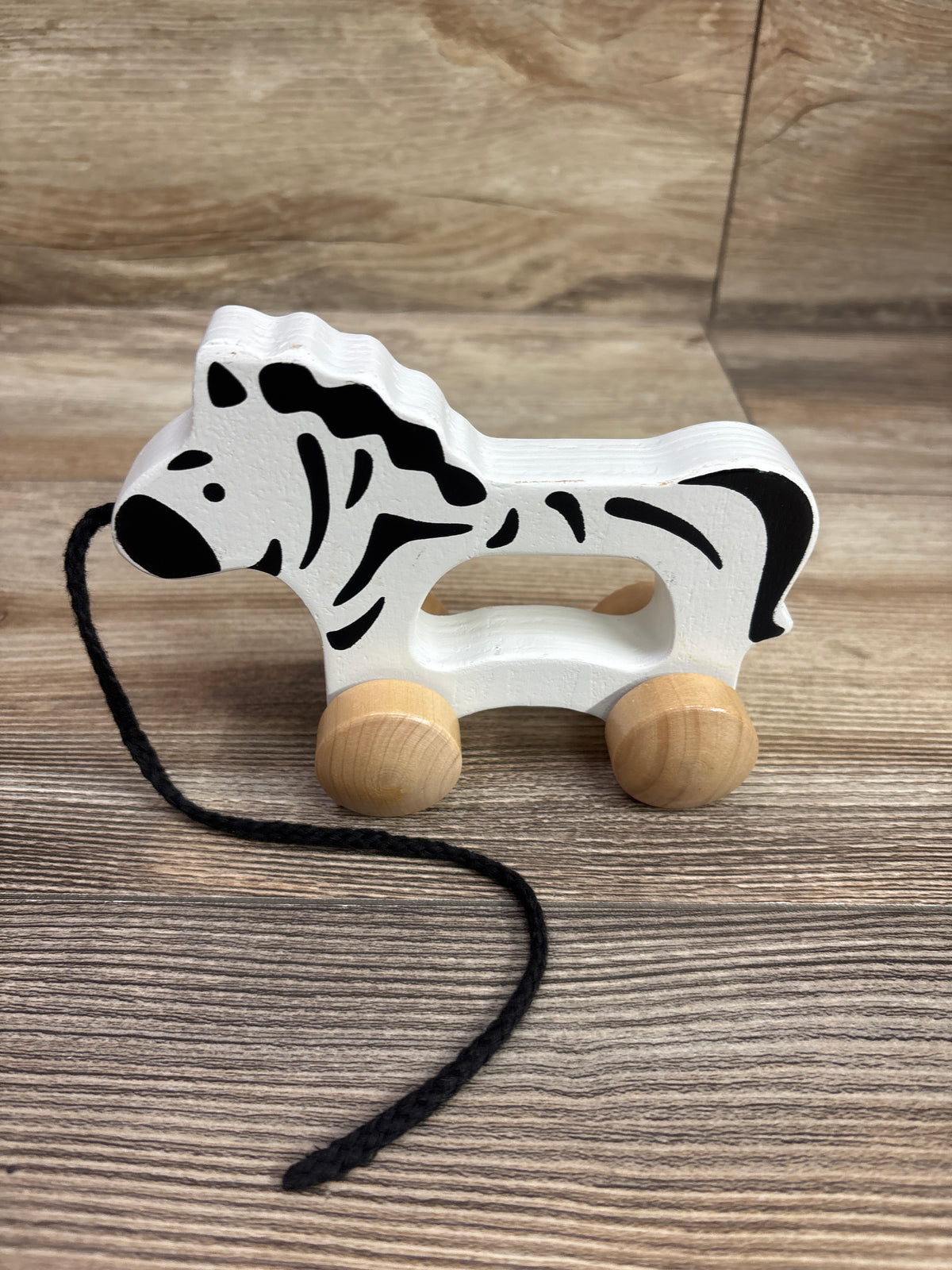 Hape Wooden Push & Pull Zebra