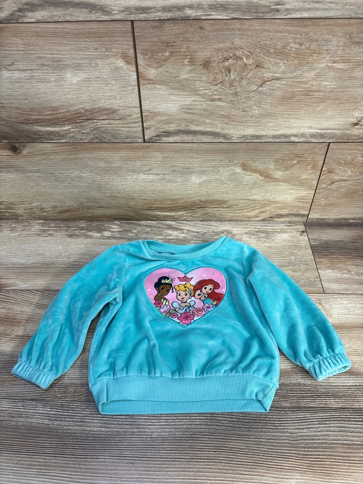 Disney Princess Sweatshirt Teal sz 18m