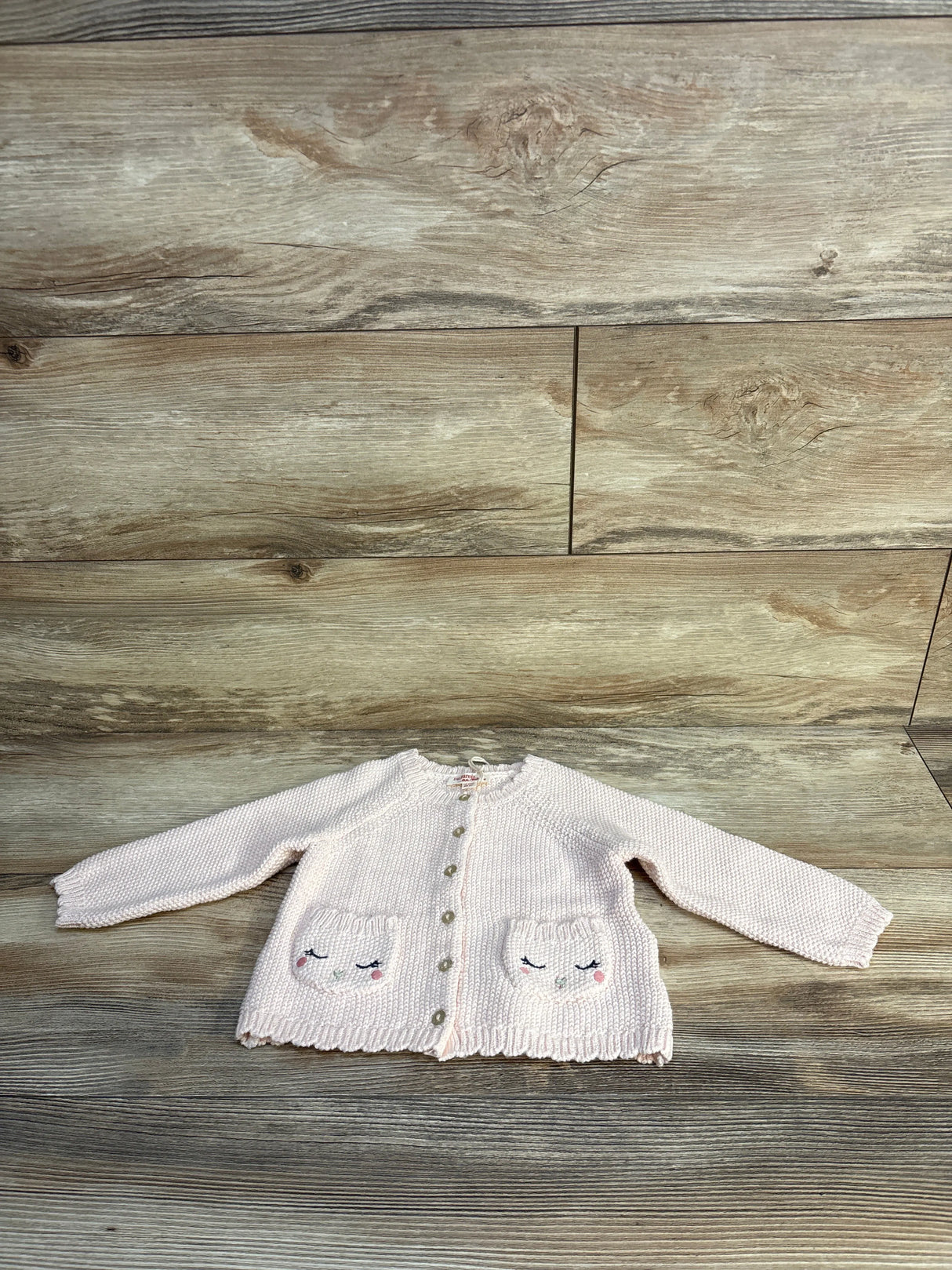 NEW Du Pareil Au Meme Knit Cardigan Pink sz 18m