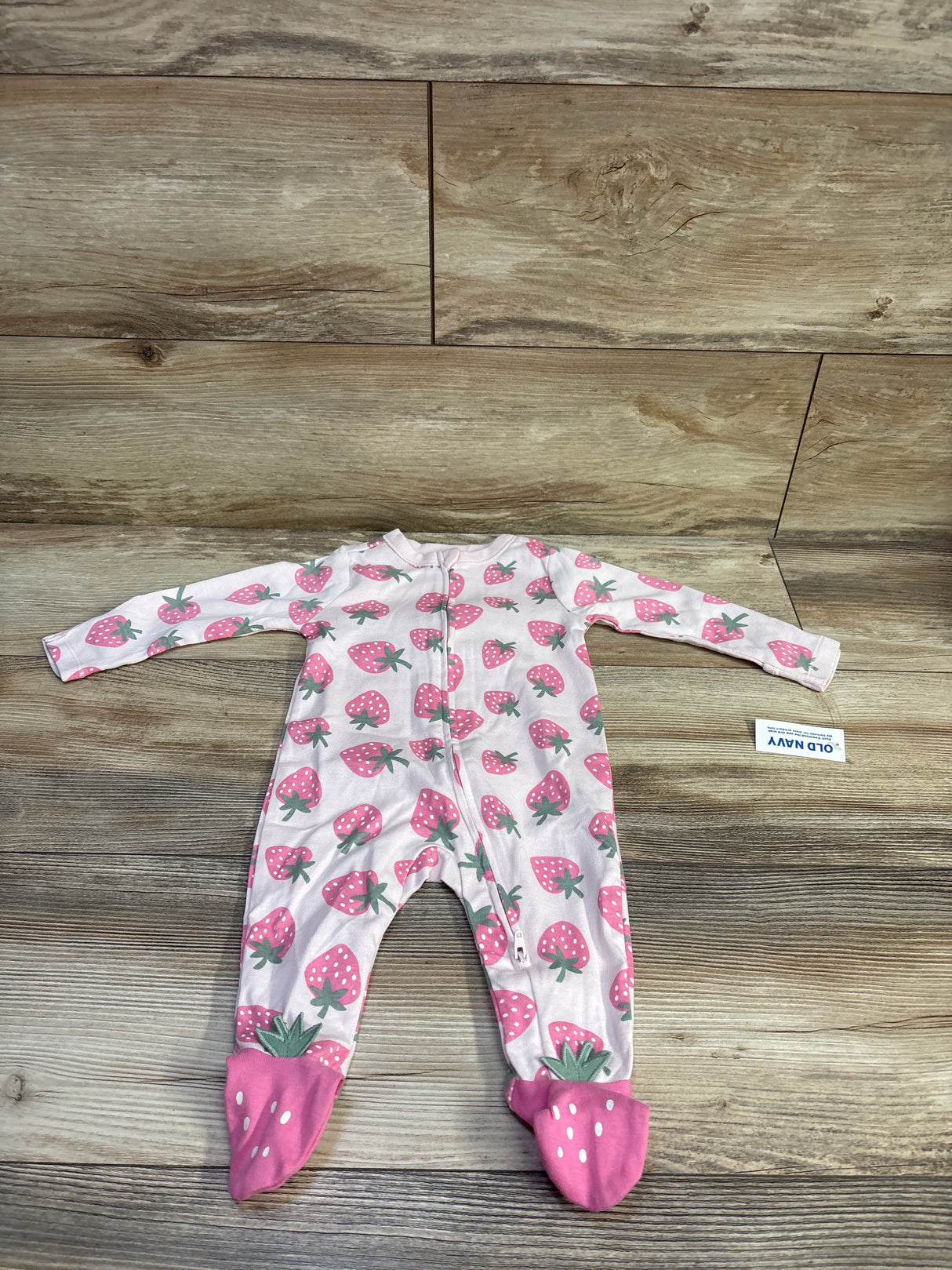 NEW Old Navy Strawberry Sleeper Pink sz 3-6m